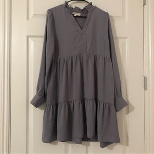 Karlie Lavender Long Sleeve Dress
